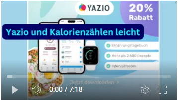 Startbild von YouTube Yazio Video