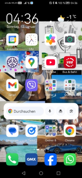 Visionsboard auf Handy